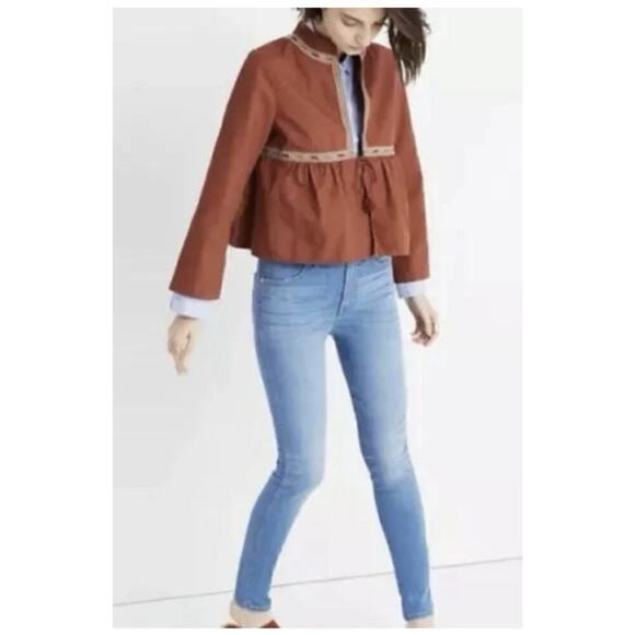 Madewell Embroidered Jacket Size XXS Tie Waist Castle Core EUC - Picture 1 of 10